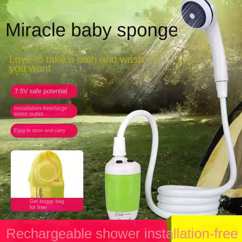 

Portable Electric Shower Outdoor Bath Electric Shower Outdoor Camping Bath Pet Bath Artifact Wholesale