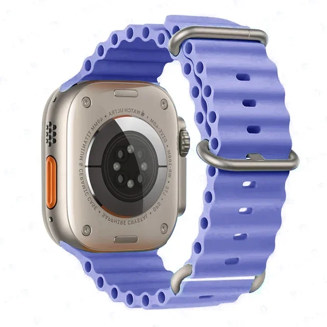 Ozeanarmband für Apple Watch Ultra 2 Band 49 mm 10 9 8 7 45 mm 41 mm Silikonarmband Armband iWatch 6 5 4 3 SE 44 mm 40 42 mm Band