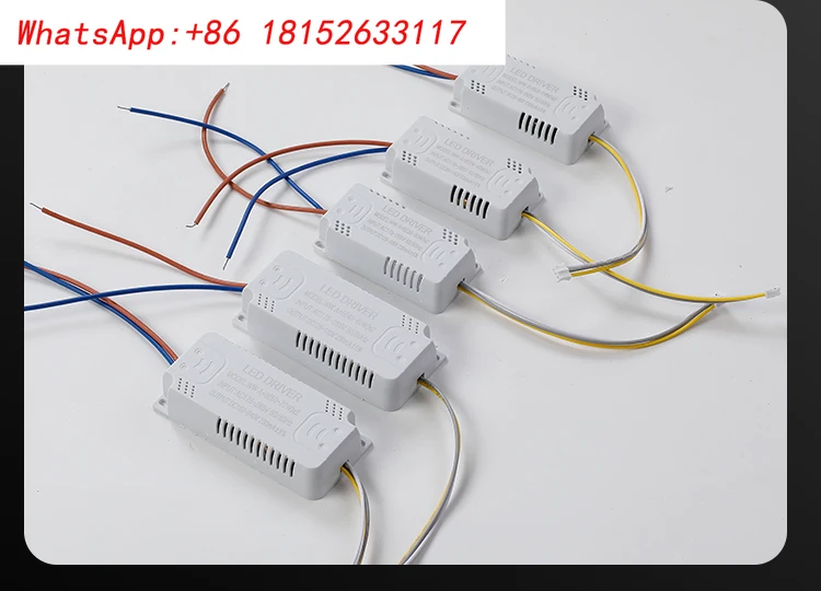 LED مروحة السقف ضوء إمدادات الطاقة محرك الصابورة ثلاثة ألوان يعتم مجزأة تيار مستمر المعدل محول سائق MM