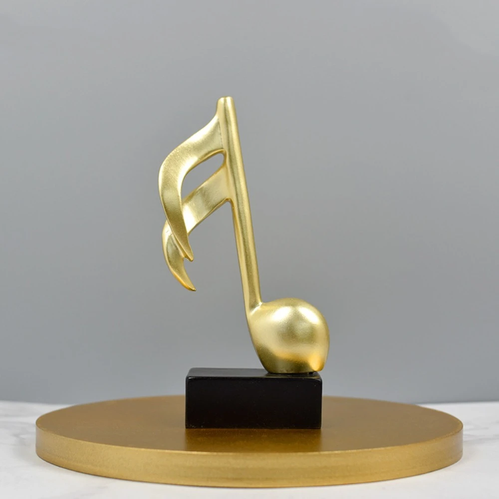Music Golden Award Trophy Resin Craft Souvenirs Small Prize Cup Singing Competition Piano Ornaments Winner Award Trophy Toy