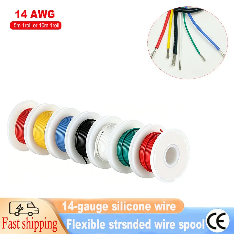 fio-de-silicone-de-calibre-14-fio-de-cobre-estanhado-flexivel-de-alta-qualidade-14-awg-carretel-diy-5m-1-rolo-ou-10m-1-rolo