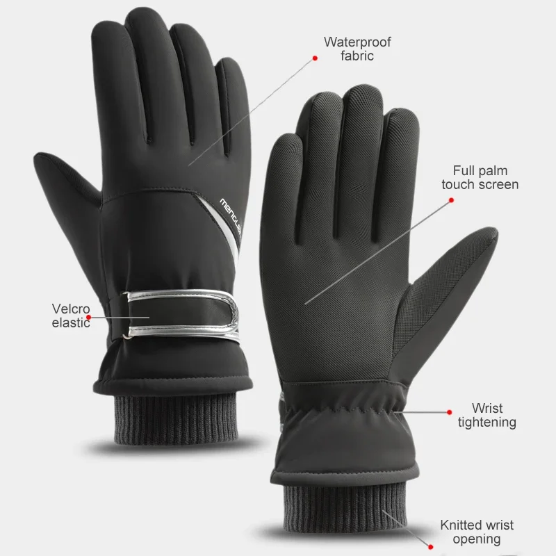 

Winter Gloves Unisex Waterproof Touch Screen Gloves Warm Sports Snowboard Ski Gloves Windproof Thermal Gloves MBT Sports