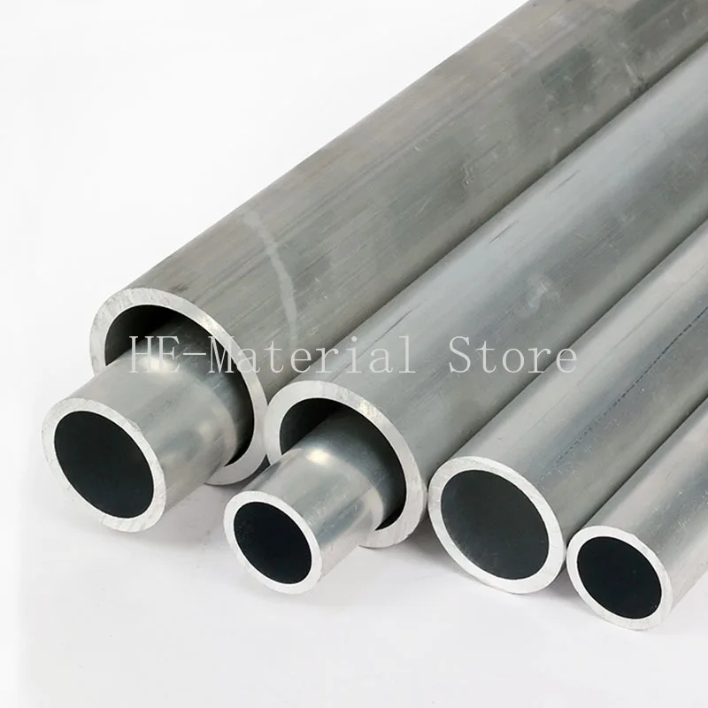 1Pcs Length 100mm 6061 Aluminium Alloy Tube OD 43mm 43.5mm Hollow Round Aluminum Tube ID 17/18/21/22/30/33mm