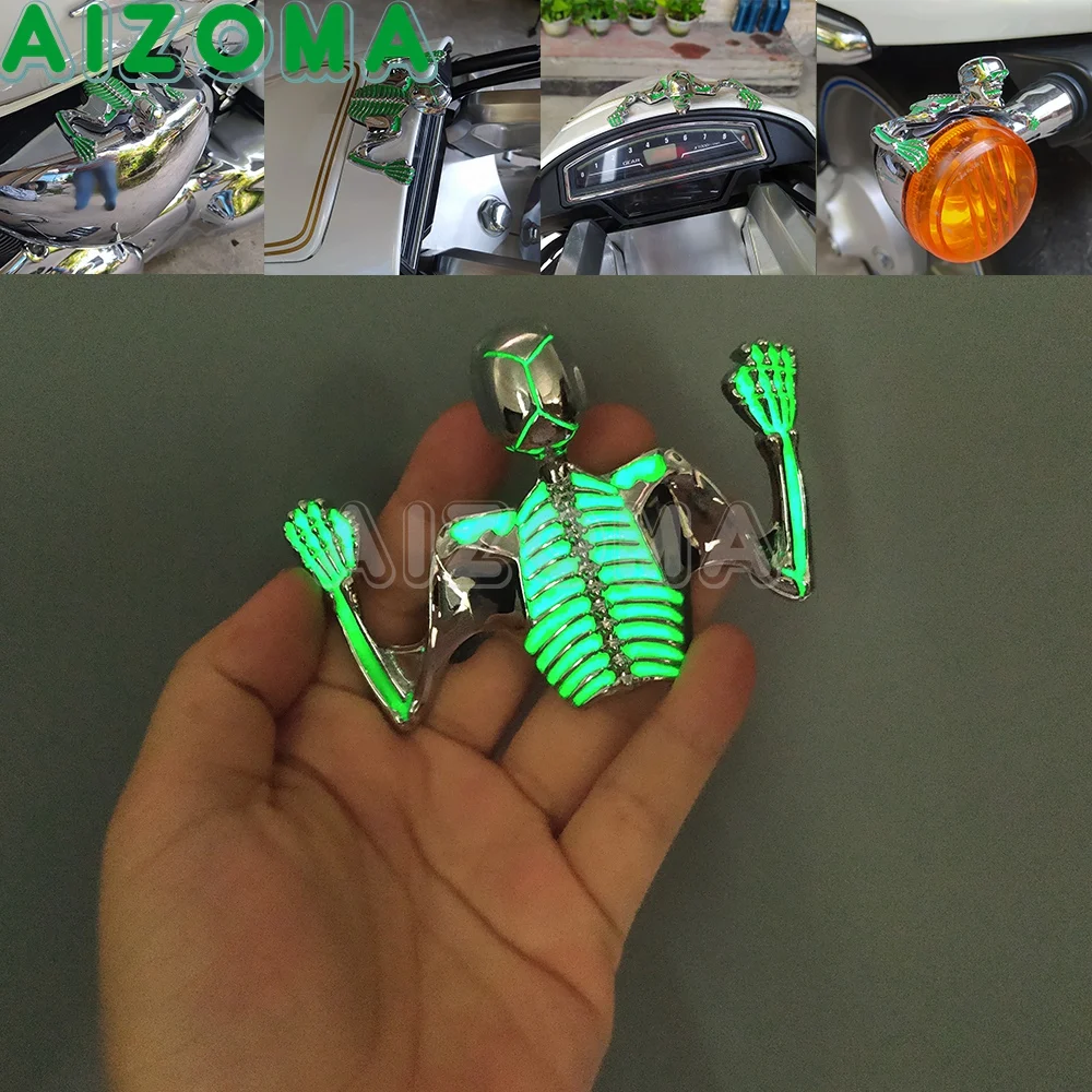 

DIY Motorbike Skull Skeleton Fender for Bike Motorcycle Helmet Riding Cycling Decor Car Ornaments Accessories Tools Accessories