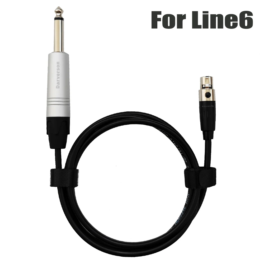 4-pin mini xlr TA4F to 1/4 غيتار باس أداة كابل ل LINE6 التتابع G30 G50 G70 G75 G90 الارسال نظام لاسلكي
