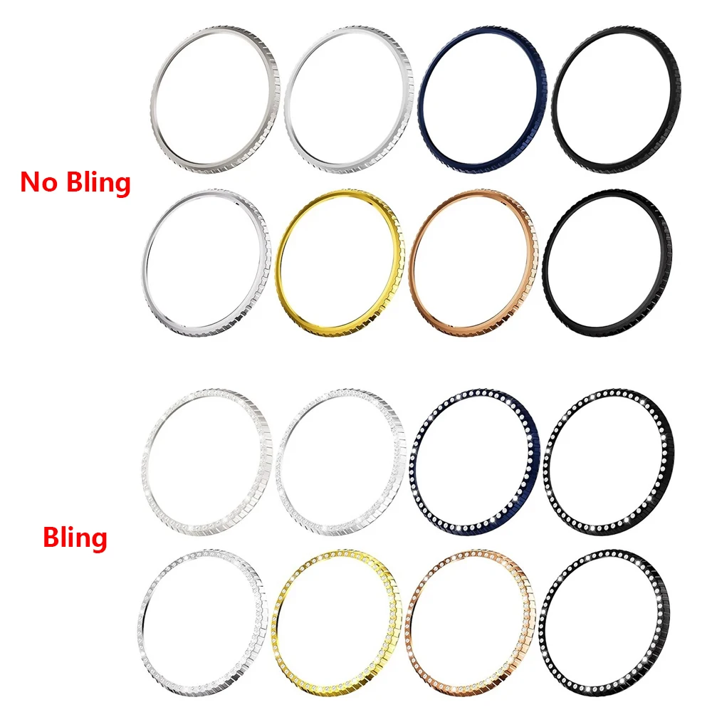 Bisel de PC ostentoso para Samsung Galaxy Watch 8 Classic, cubierta protectora de 46mm, parachoques de anillo de plástico para reloj 8, accesorios clásicos