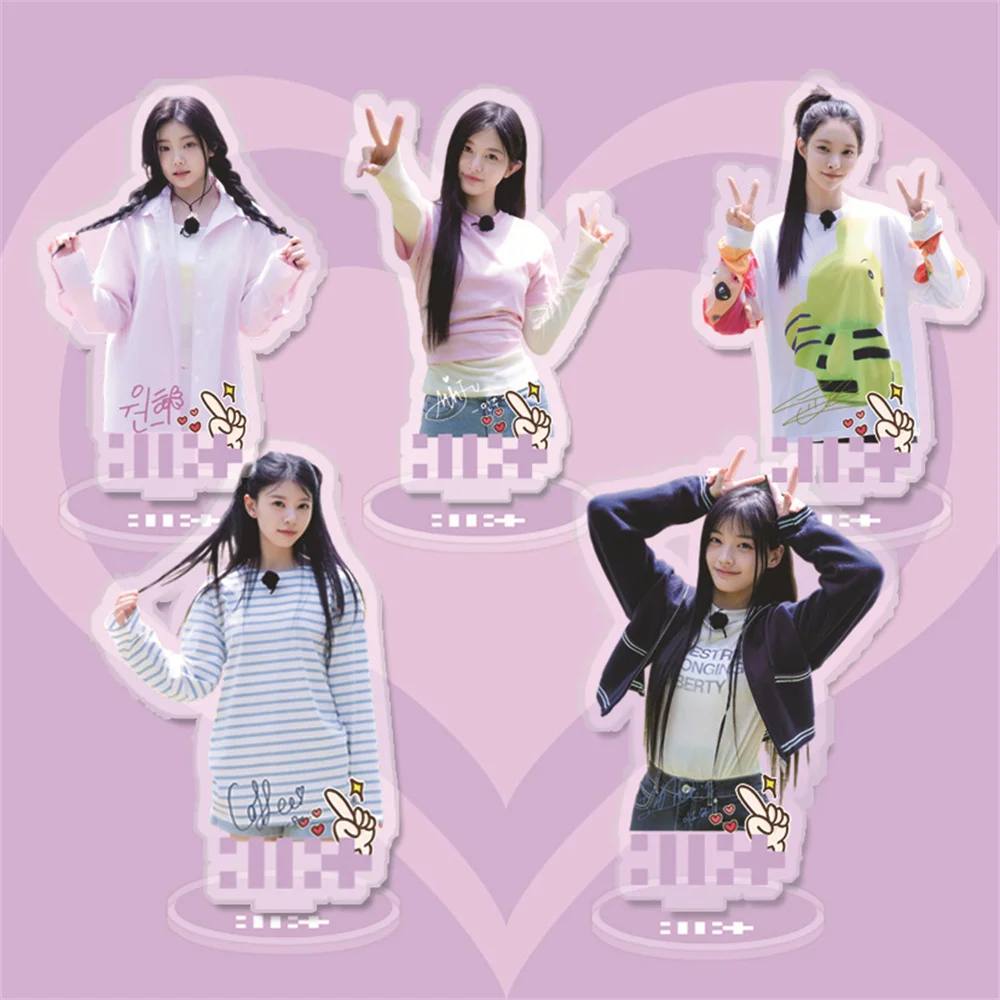 

Kpop ILLIT Standing Board 10CM Double Sides Transparent Acrylic Human Form Desktop Decoration WOHEE MOKA MOKA MINJU Fans Gift