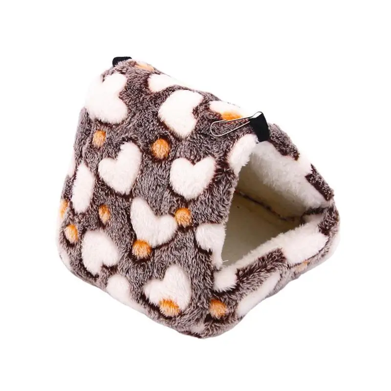 Plush Pet Hamster Nest for Birds House Warm Comfortable Winter Parrot Hammock Cave Cage Guinea Pig Nest Tent Pet Accessories