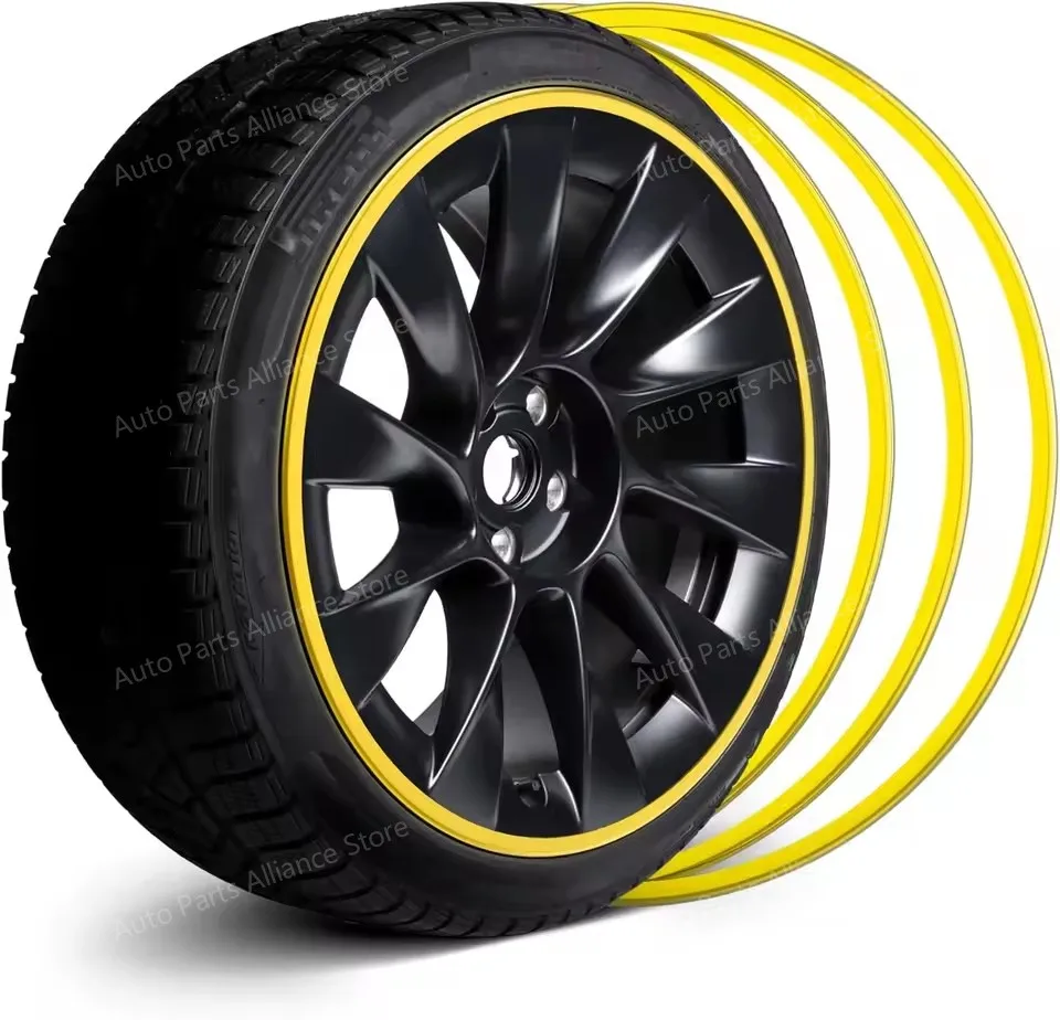 Yehua Automotive Lichtmetalen Velg Protector Voor Tesla Model 3Y Voor BMW Benz Audi Hyundai Toyota VW ID4 ID6 Auto wielnaaf Cover - afbeelding 1