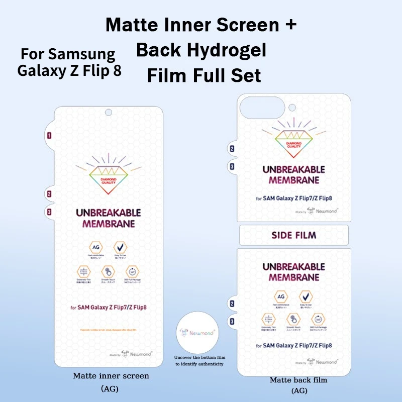 Original HD Matte UNBreakable Membrane Soft Hydrogel Film for Samsung Galaxy Z Flip 8 7 6 5 4 3 Transparent Screen Protector