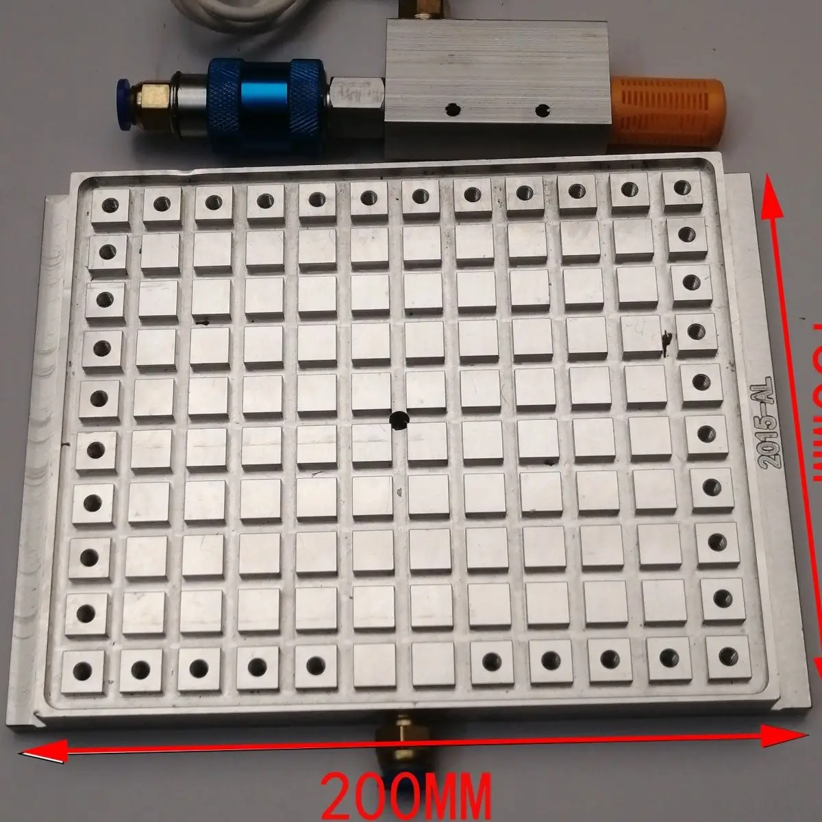 Próżniowe nasadki ssące aluminiowy CNC do podłączenia sprężarki powietrza lub pompy próżniowej bez otworów