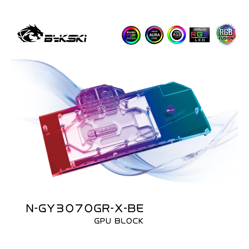 

Охлаждающий блок графического процессора Bykski для GALAX GeForce RTX 3070 GAMER, пользовательский водный охладитель, система жидкостного охлаждения видеокарты