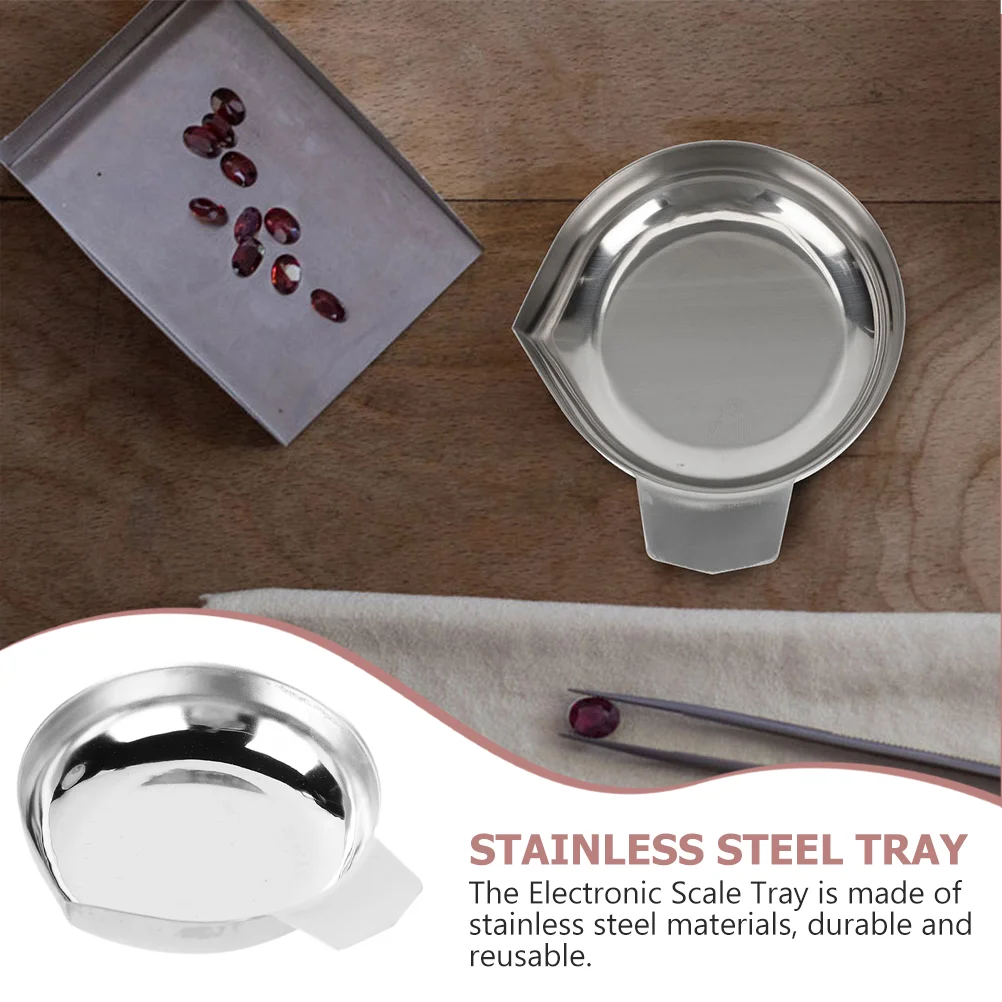 3 Pcs Electronic Scale Tray Pan Digital Reloading Stackable Milligram Measuring Powder Dish