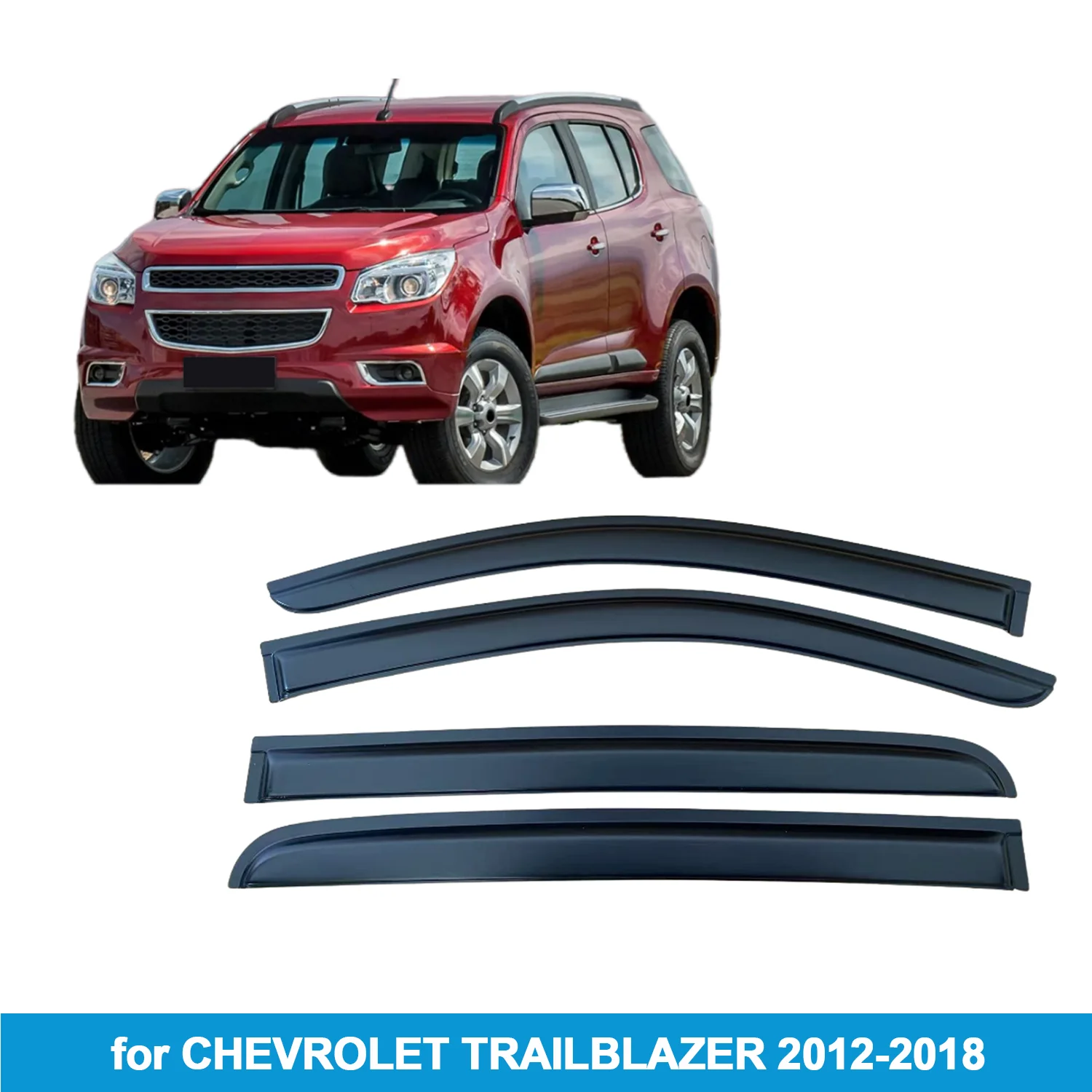 

Оконный козырек для CHEVROLET TRAILBLAZER 2012-2018, защита от дождя, боковой дефлектор, защита от атмосферных воздействий, лента для наружного крепления