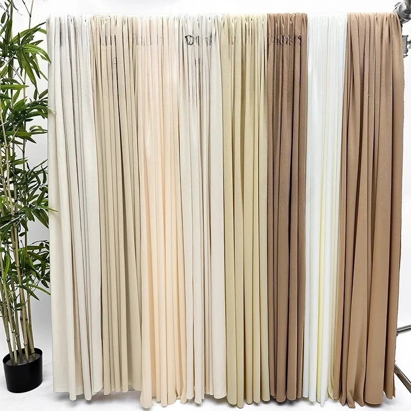 

Эластичная ткань по метрам для свадебного украшения потолка, украшения для свадьбы, дня рождения, установка отеля, молочная шелковая драпировка, ткань