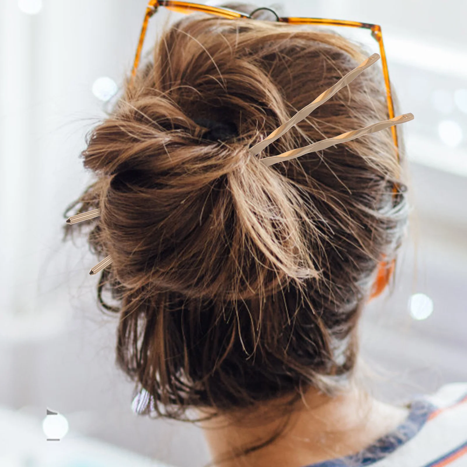 

2Pcs Handmade Hair Chopstick Materials Vintage Style DIY Headdress Decor Strong Craft Supply for Women Bridal Hairpin Stick