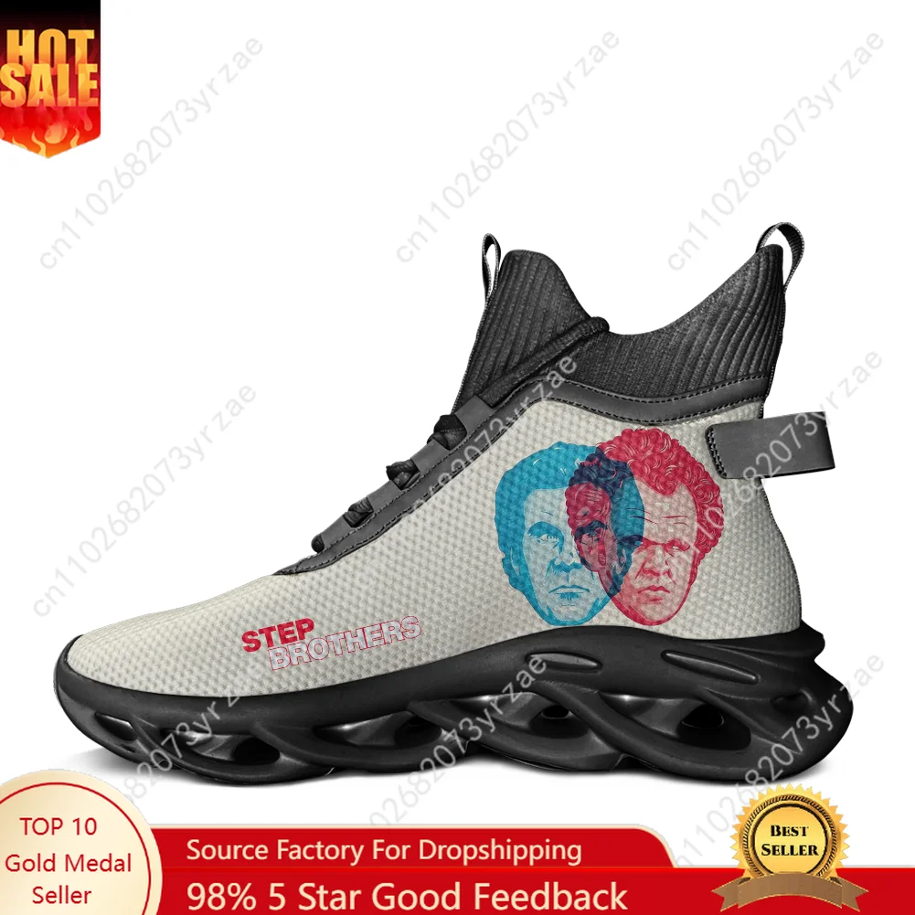 

Step Brothers High Top Flats Sneakers Mens Womens Sports Shoe High Quality Fashion Sneaker Lace Up Mesh Footwear Customize Shoes