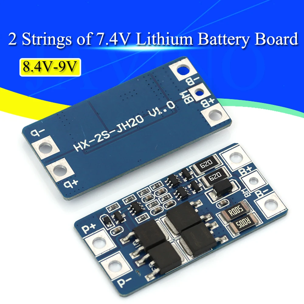 2S 10A 7.4V 18650 lithium battery protection board 8.4V balanced function/overcharged protection Good