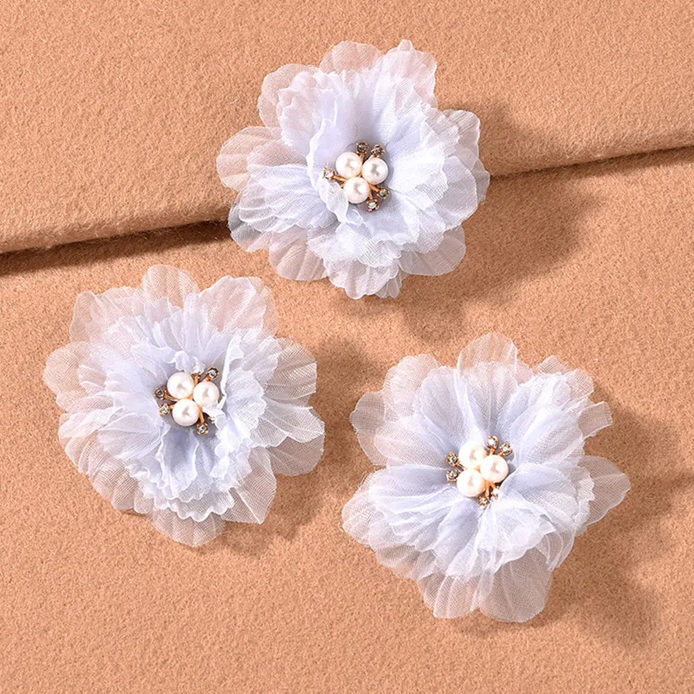 

3Pcs Flower Hair Clips Barrettes Hairpin for Girls Women Teens Elegant Delicate Adorable Hair Decoration Exquisite Craft