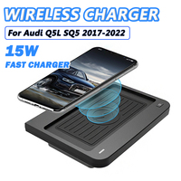 Wireless Charger For Audi Q5L Induction Charger SQ5 QI Wireless Charging Mat 10W Fast Charrging Panel Car Accessories