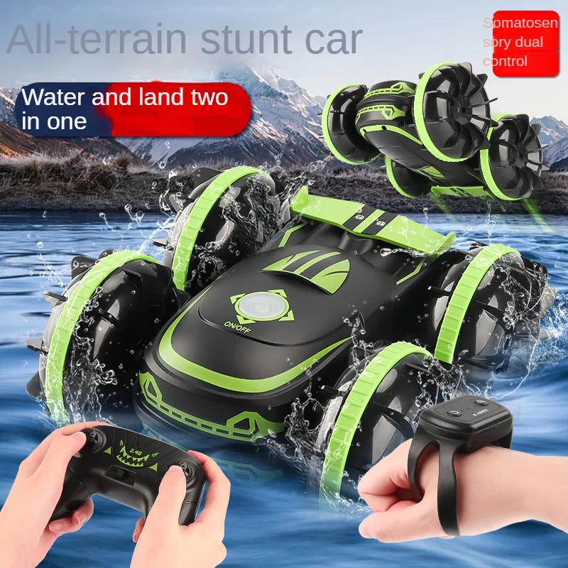 

Взрывной амфибийный полноприводный внедорожник с двойным управлением, мультихоходный трюк, детская игрушечная машинка с дистанционным управлением