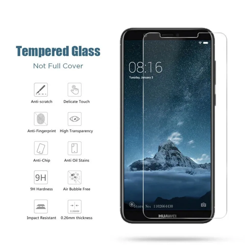 2-3PCS Screen Protector for Huawei P30 P40 P20 Mate 20 Lite Y6 Y7 Tempered Glass on Huawei P Smart Z  2019 2021 Nova 5T Glass