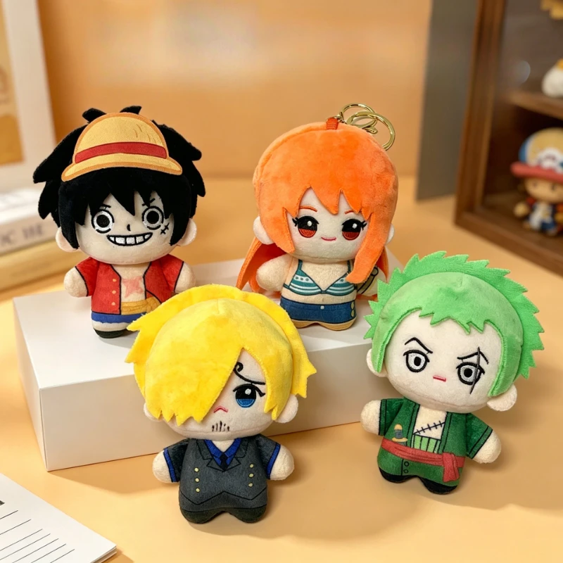 One Piece keychain luffy and Roronoa Zoro cute cartoon Fashionable Personality Portable student backpack pendant decorative gift - view 2