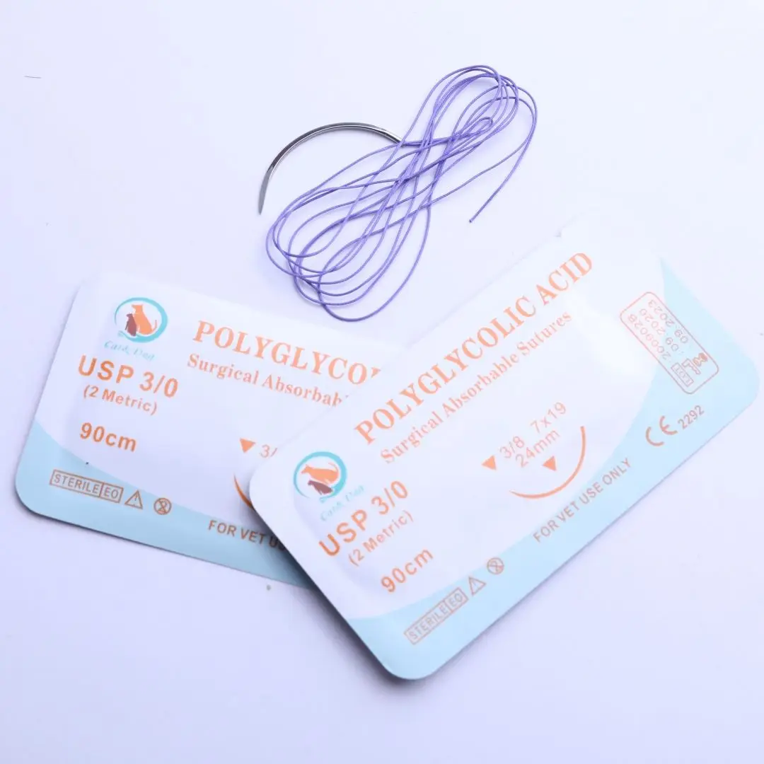 Absorbable PDO Single Strand For Pet Animals Visceral Suture 4th Generation Veterinary Suture Surgical Thread No Suture Removal