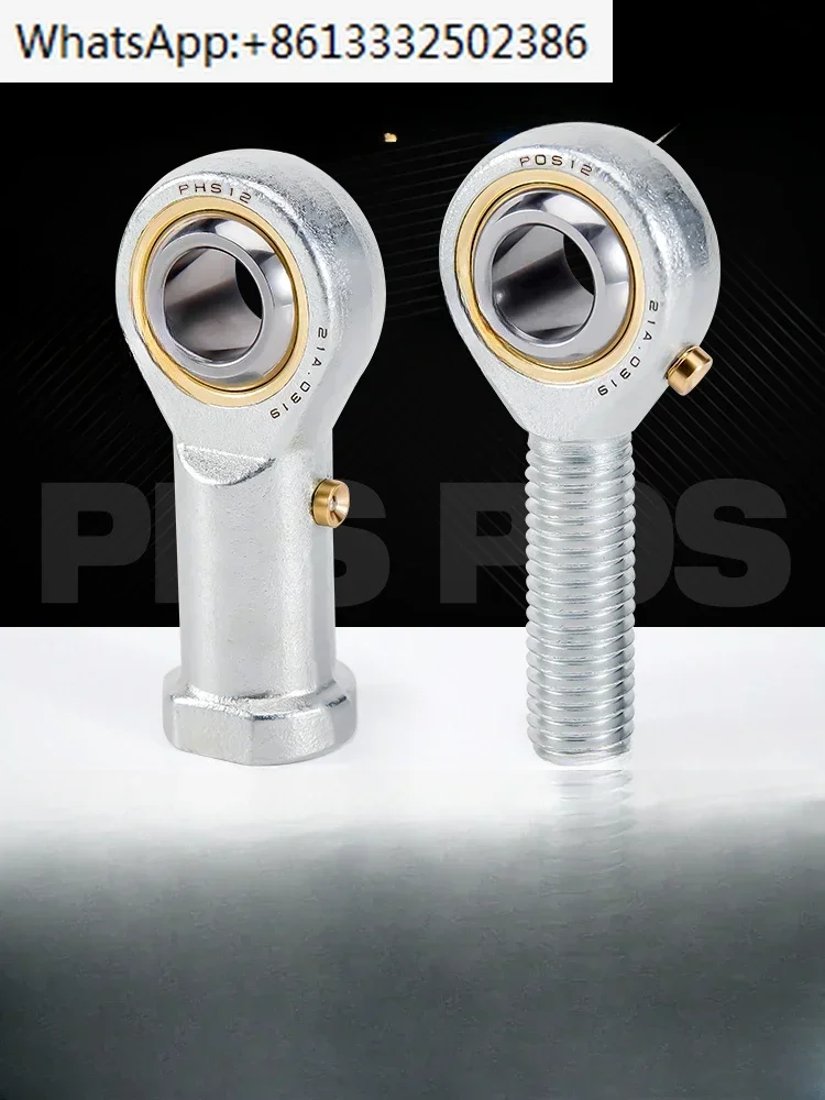 POS8 10 12 16 Fisheye Rod End Joint Bearing Internal External Thread Universal Ball Head