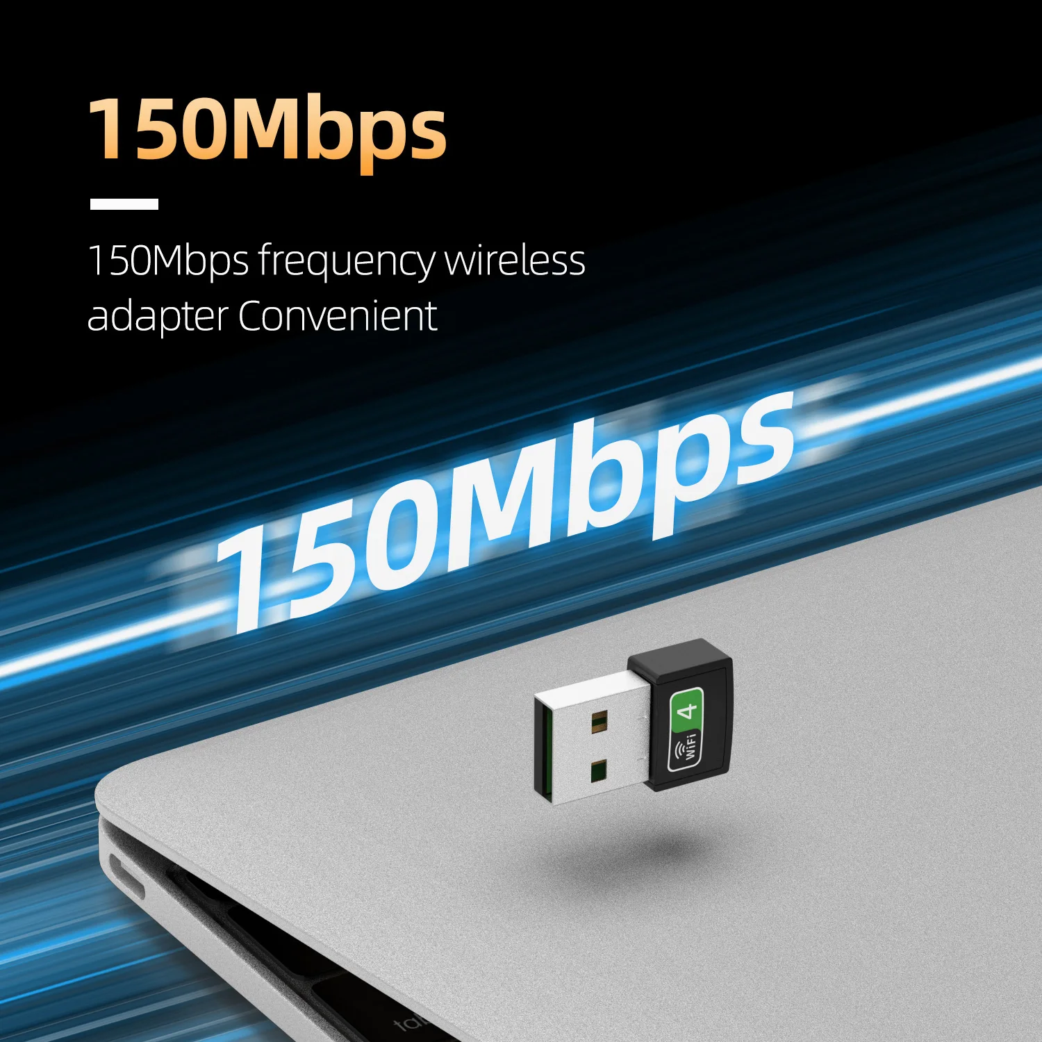 USB WiFi Adapter for Desktop, PIX-LINK UW06 150Mbps Wireless Network for PC, WiFi Dongle Support Windows