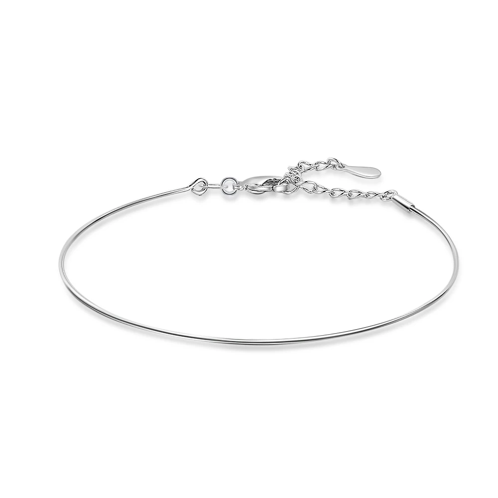 Real 925 Sterling Silver Chain Minimalist Bracelet For Fashion Women Party Cute Fine Jewelry 18k gold Accessories
