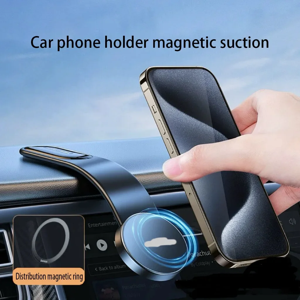 TCYATO Folding and bending special vehicle type suction cup, disc type magnetic navigation suction cup type stand mobile phone