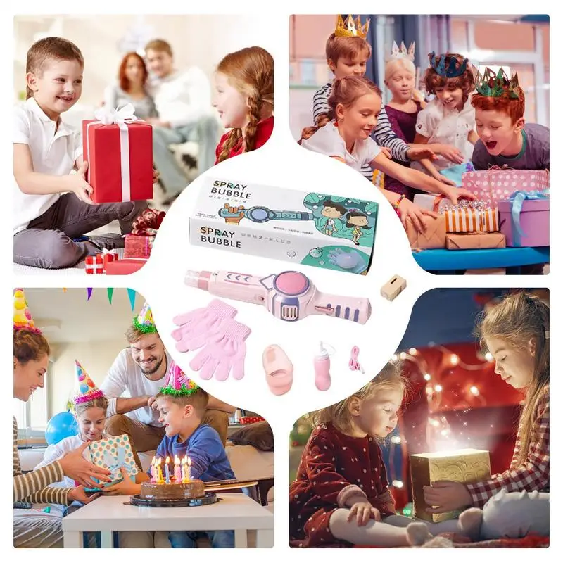 Bubble Maker Bubble Blower Toy Interactive Toys With Light And Sound Indoor Outdoor Games For Birthday Park Beach Gathering