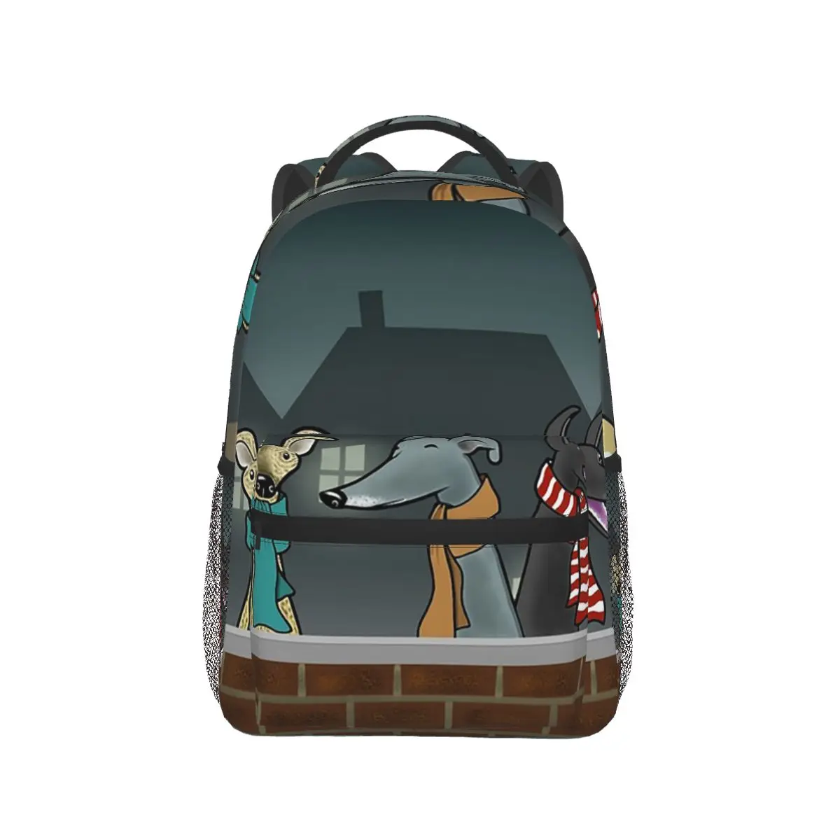 

Greyhound Cartoon Animal Backpack Hot Sale Daypack Large Capacity Boys Girls BookBag School Bag Shoulder Bags for Men Women