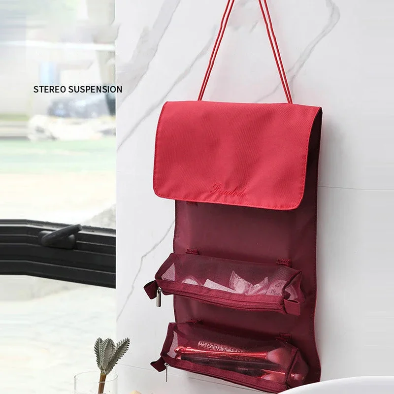 Geteilbare Make-up-Tasche, Reise-Kulturtasche, Reise-Make-up-Tasche, multifunktionale tragbare Reise-Aufbewahrungstasche – Detail 5