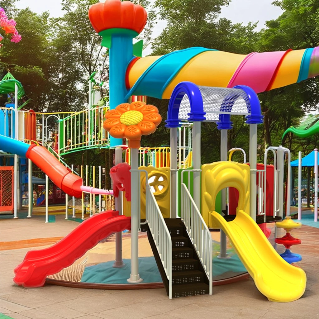 Multifunctional Children's Outdoor Plastic Slide for School Park Playhouse Amusement Park Garden Home Daycare Indoor Use