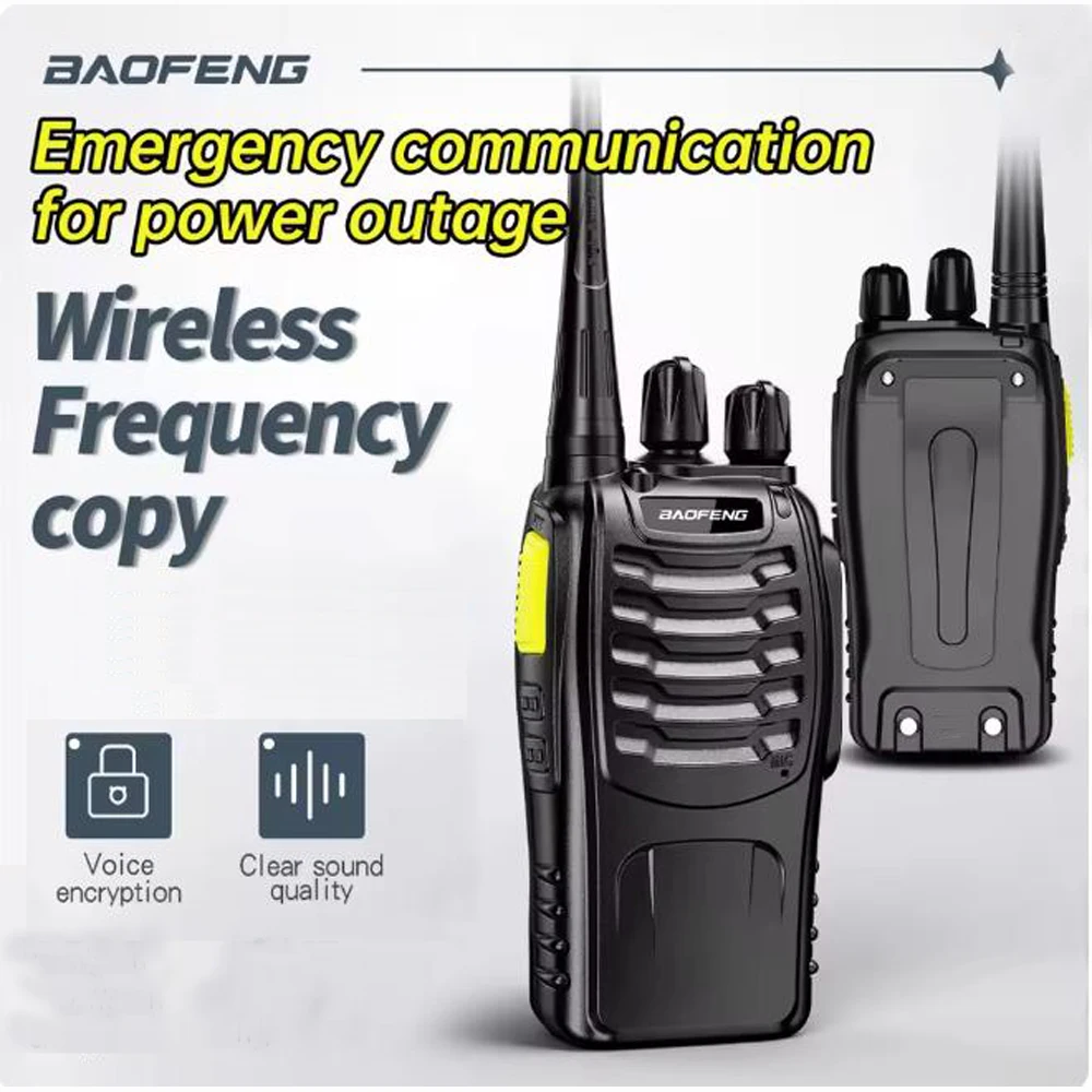 Baofeng BF-888SD BF888S Walkie Talkie Wireless Frequency Copy Noise Reduction Encrypted Calls UHF VOX Voice Encryption Radios