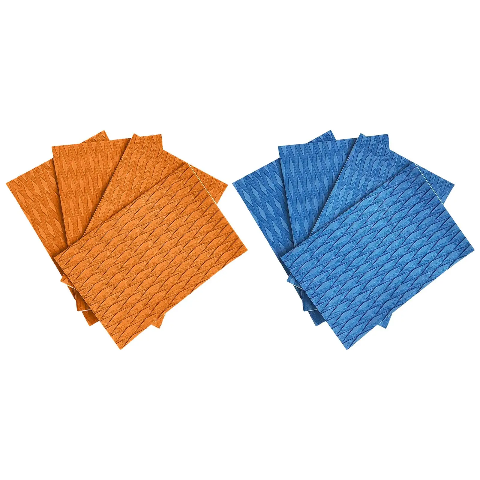 4 Pieces Traction Pad Non Slip Multipurpose EVA Sheet Trimmable Sheet for Kayak for Skimboard Skateboard Pool Step Yacht Kayak