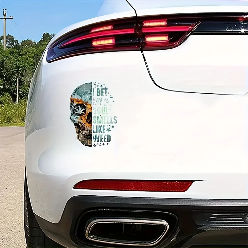 

1PC "I Bet My Soul Smells Like Good Vibes" Vinyl Stickers, Funny Quote Decals for Vehicle & Daily Gear Decor