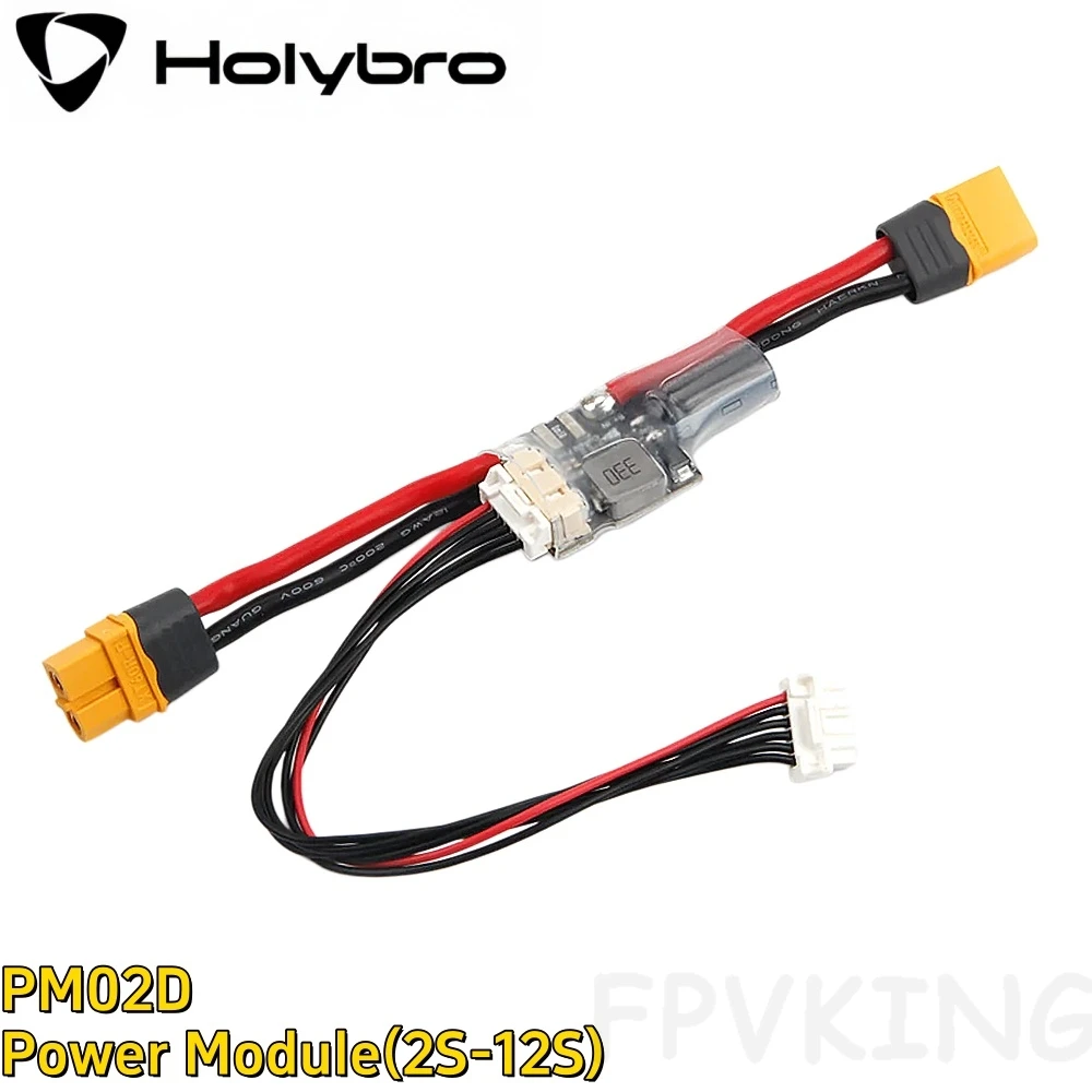 

Цифровой модуль питания Holybro PM02D 2S-12S с разъемами XT60 для полетного контроллера Pixhawk 5X / 6X RC Drone