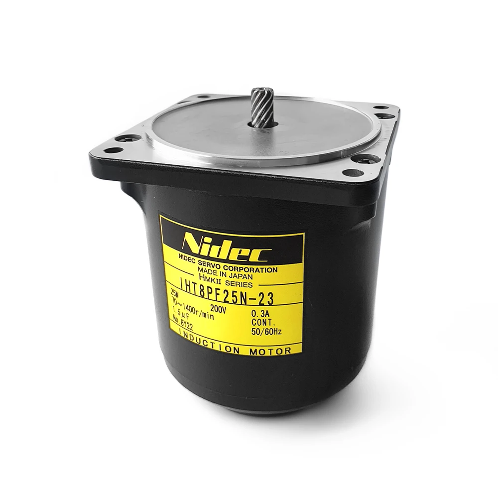 Efficient IHT8PF25N-23 Nidec Servo 200v 25w 50/60Hz Induction Motor Single-phase AC Power Supply