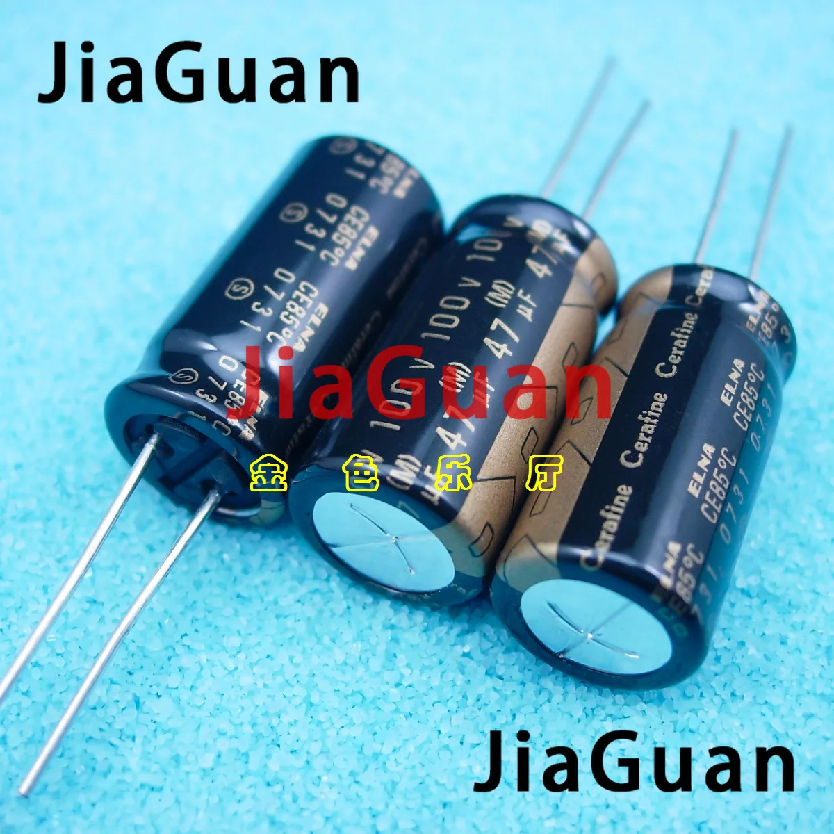 4pcs NEW ELNA ROA Cerafine 100V47UF 12.5X25MM 100V 47UF audio electrolytic capacitor 47UF 100V Black gold 47uF/100V