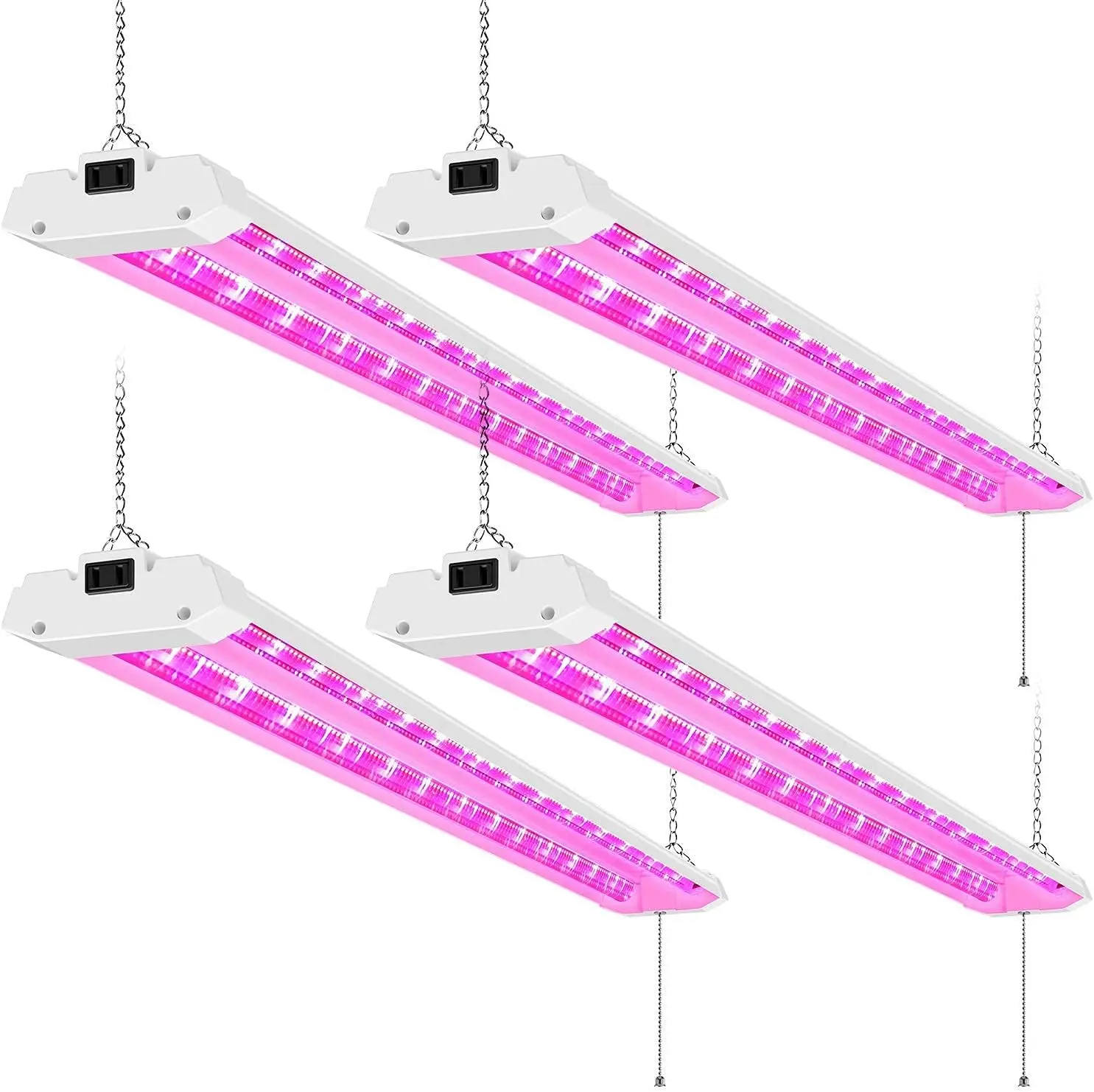 

4FT LED Grow Lights 50W Full Spectrum Integrated 4 Foot Growing Lamp Fixtures for Greenhouse Hydroponic Indoor Plant Seedling Ve