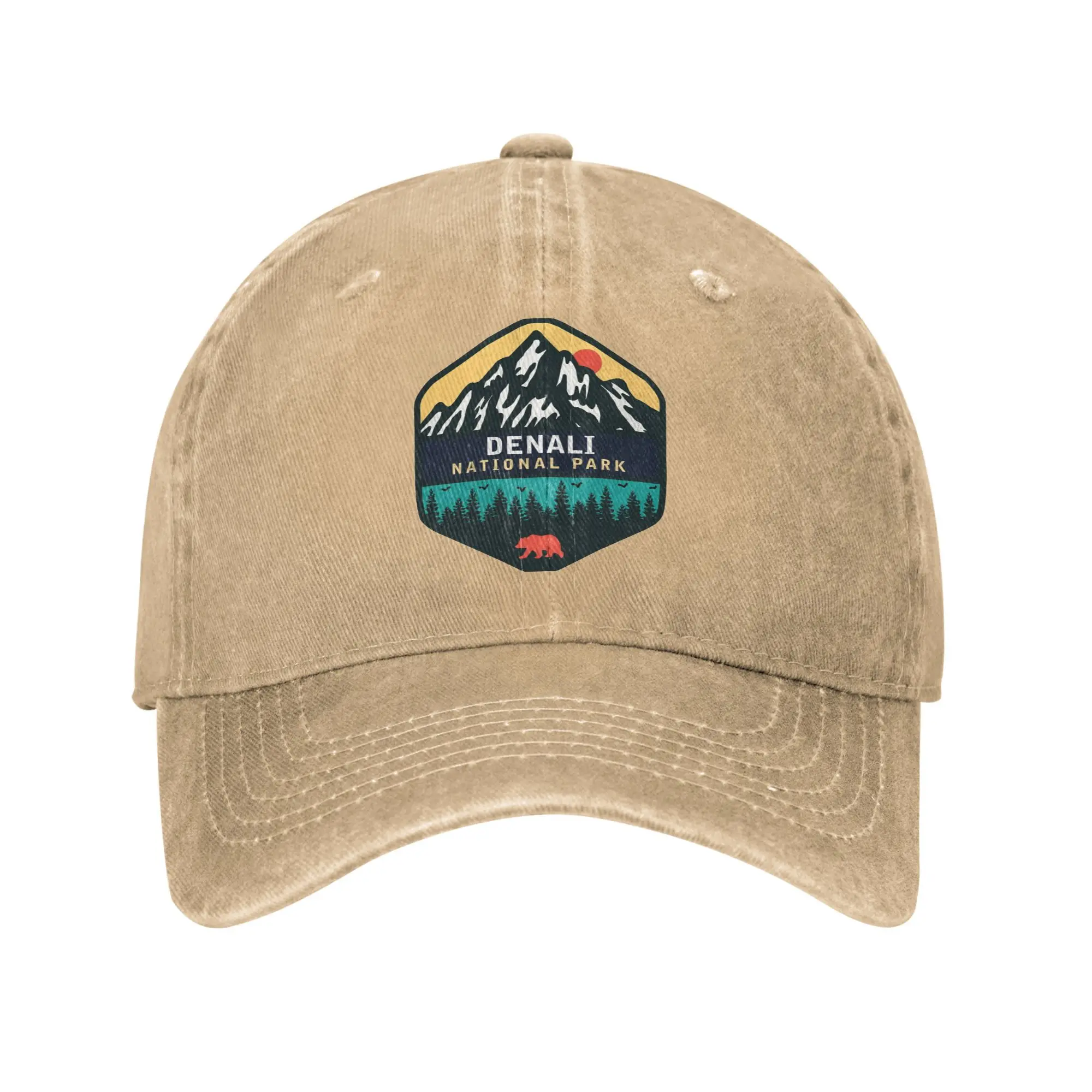 

Denali national park Casual Baseball Cap Hunting Camping Hip Hop Hats Summer Wholesale Female Male Vintage Snapback Cap