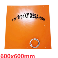 600x600mm Silicone heater for TronXY X5SA-600 3d printer heated pad 1500W with 100k thermistor adhesive back