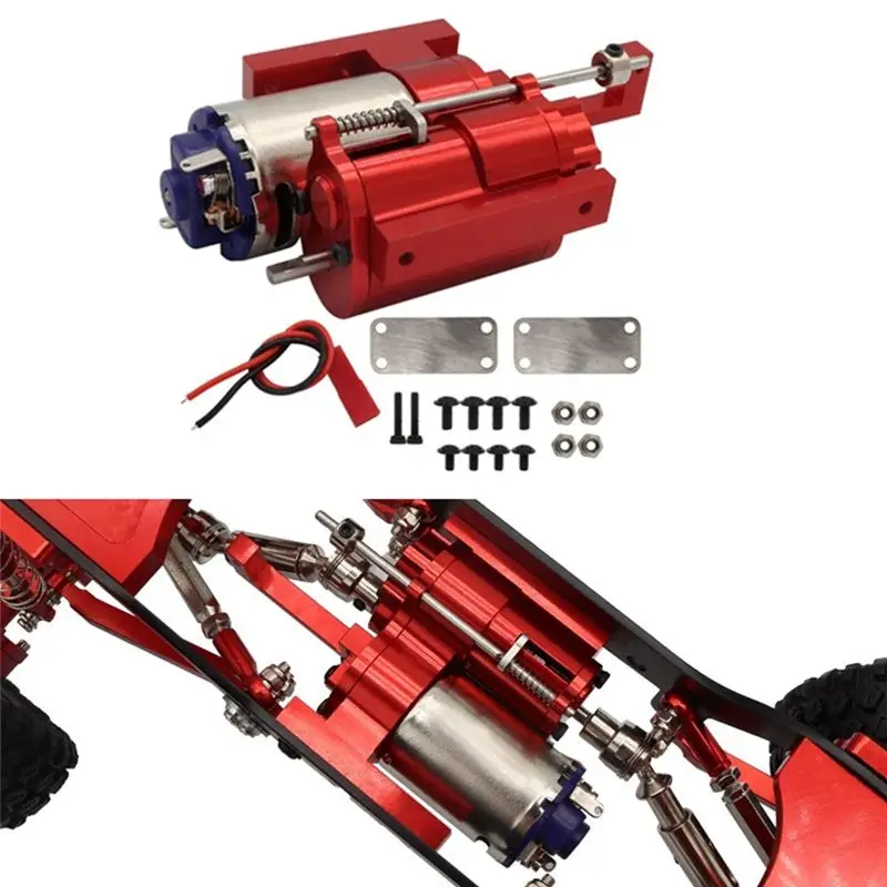 L79A Metall 2-Gang-Getriebe für C14 C24 B14 B24 MN D90 MN-90 MN98 MN99S RC Auto Upgrade-Teile, Rot