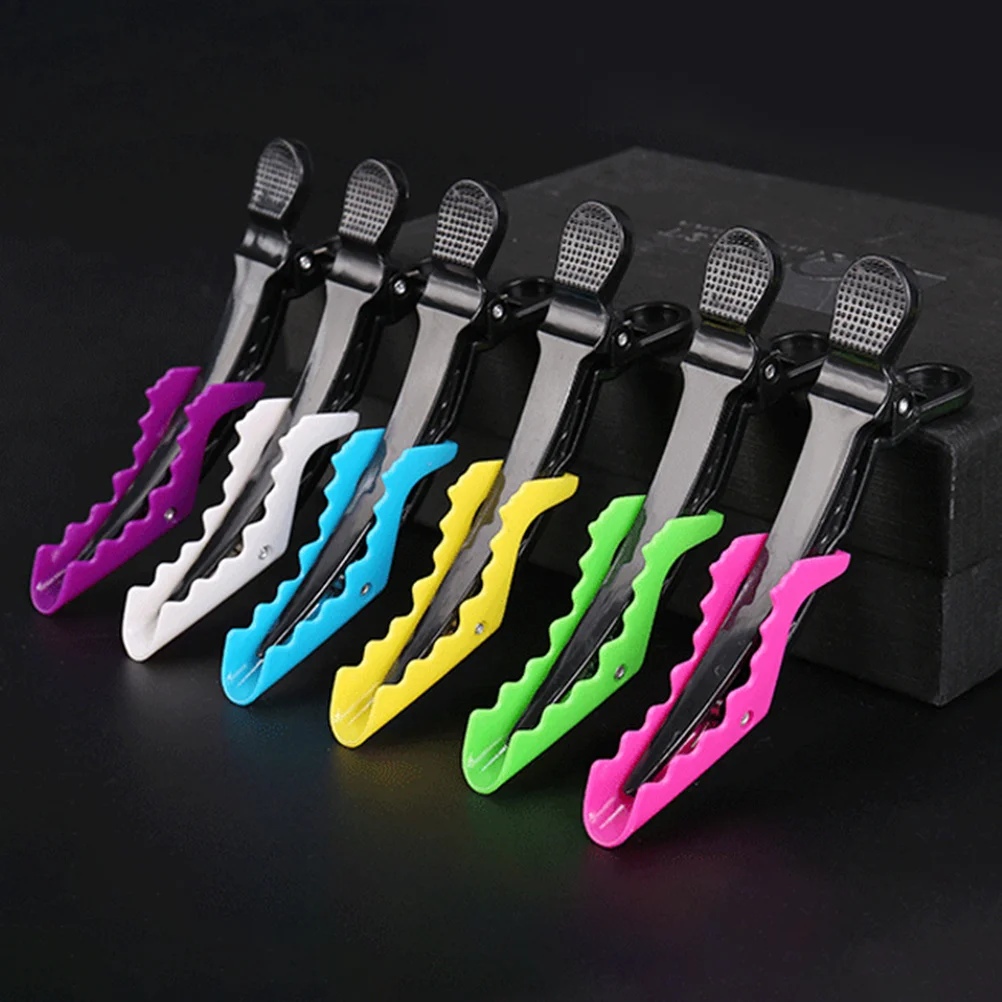 

18Pcs Plastic Hairdressing Duckbill Clips Colorful Hair Positioning Partition Barrettes Barber Supplies Professional