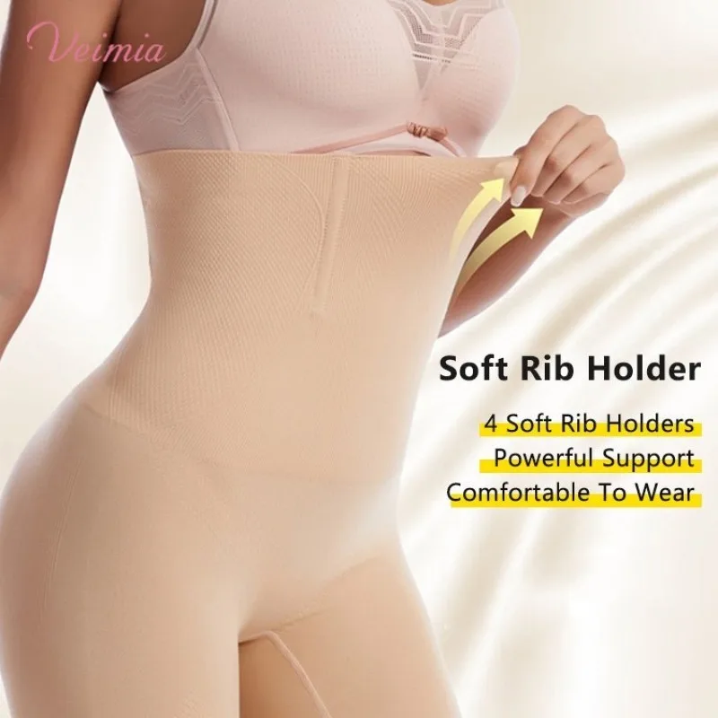 Veimia Postpartum Shapewear Dames Hoge Taille Buikwandcorrectie Vormende Lichaamsbroek Katoenen Platte Buik Slipje Butt Lifting Panty