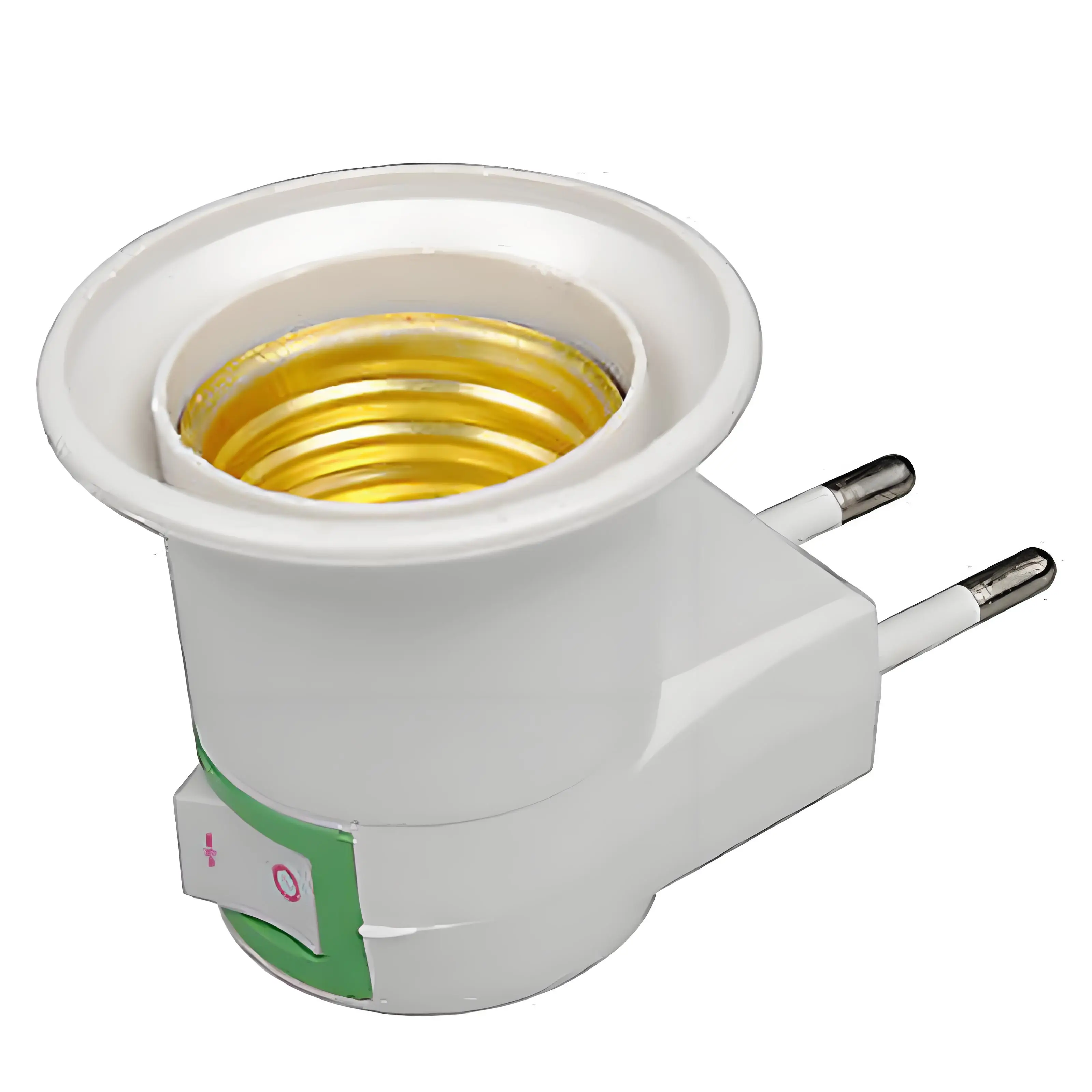 1-12 قطعة E27 مصباح محول مأخذ التوصيل مع التبديل الاتحاد الأوروبي التوصيل البلاستيك القياسية المسمار في المقبس منفذ محول لمبات للمنزل