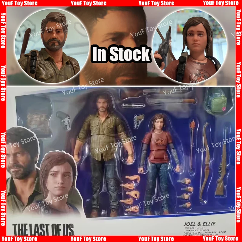 In Stock Spin Master Joel Ellie The Last Of Us 1/12 Anime Action Figure Collection Doll Model Toy Kid Christmas Birthday Gift